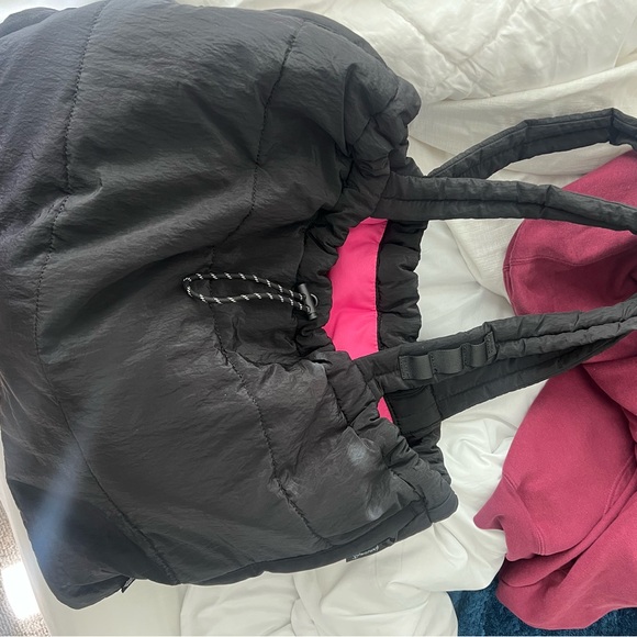 Free People Black Quilted Tote - Picture 3 of 4